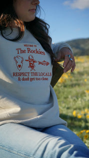 "Respect The Locals" Cream Crewneck