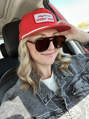 Play That Sad Cowboy Music Rope Hat - Red