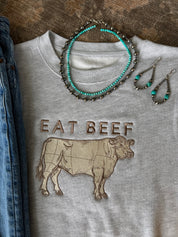 "EAT BEEF" Crewneck