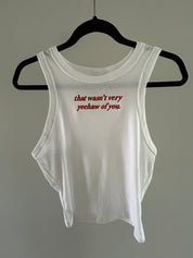 "That wasn't very yeehaw of you" baby tee